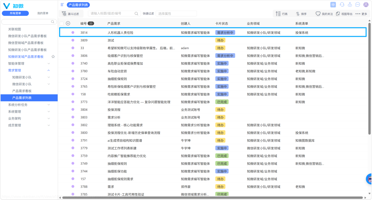 确认后将需求同步到企业现有的项目管理系统